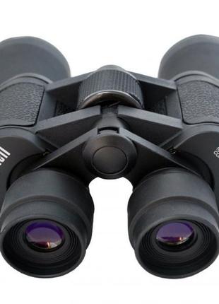 Бинокль компактный bushnell 20x50 в прорезиненном корпусе