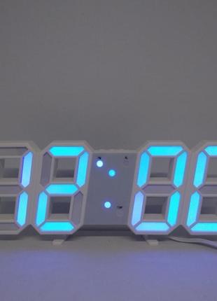 Електронні настільні 3d led годинник з будильником vst-1089
