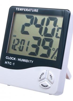 Термометр гигрометр цифровой htc-1 часы настольные htc 11 фото