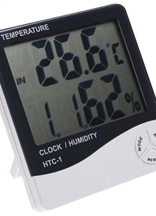 Термометр гигрометр цифровой htc-1 часы настольные htc 12 фото
