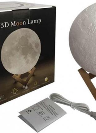 Настольный светильник magic 3d moon lamp ночник лампа луна5 фото