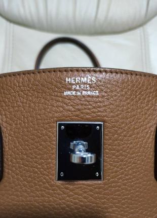 Hermes birkin сумка номерная сумка большая кожаная кожа теленка франция шкіра шкіряна2 фото