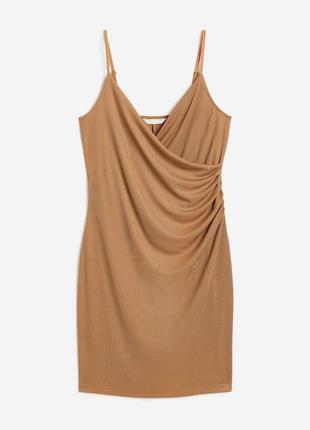Платье джерси для женщины h&m 1154864-002 xs коричневый