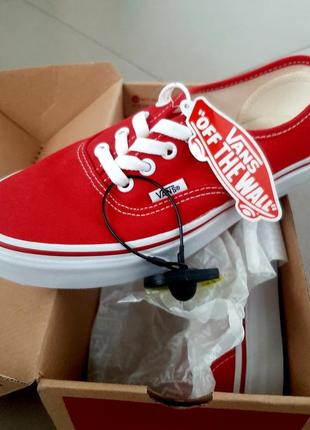 Кеди vans authentic red