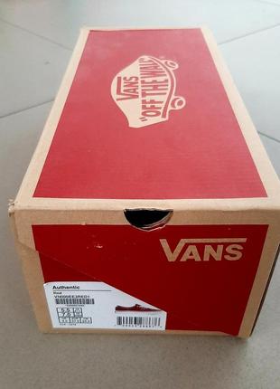 Кеди vans authentic red6 фото