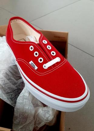 Кеди vans authentic red3 фото