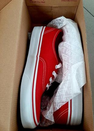 Кеди vans authentic red5 фото