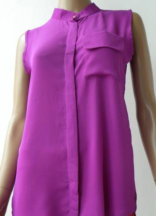 Стильна фіолетова блуза 42-48 розміри (36-42 євророзміри).3 фото