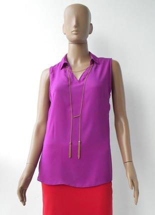 Вишукана фіолетова блуза 42-48 розміри (36-42 євророзміри)1 фото