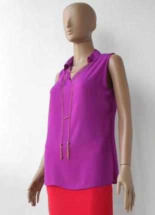 Вишукана фіолетова блуза 42-48 розміри (36-42 євророзміри)2 фото