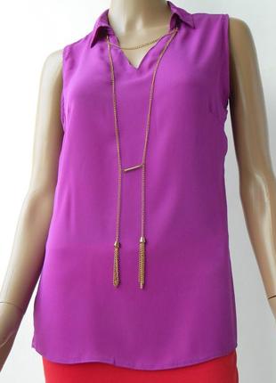 Вишукана фіолетова блуза 42-48 розміри (36-42 євророзміри)3 фото