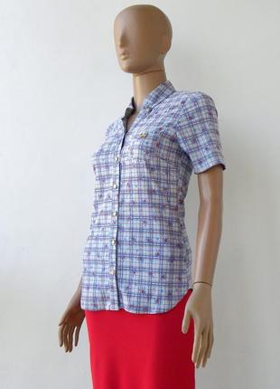 Яскрава блакитна блуза 46 розмір (40 євророзмір).3 фото