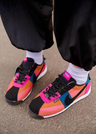 Унісекс nike cortez x union l.a. pink black2 фото