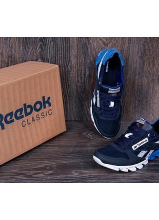 Чоловічі літні шкіряні кросівки сітка reebok