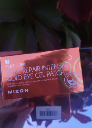 Гідрогелеві патчі для очей mizon snail repair intensive gold eye1 фото