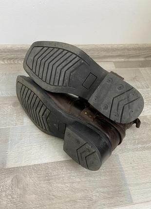 Трендовые байкерьские сапоги челси biker boots кожаные5 фото
