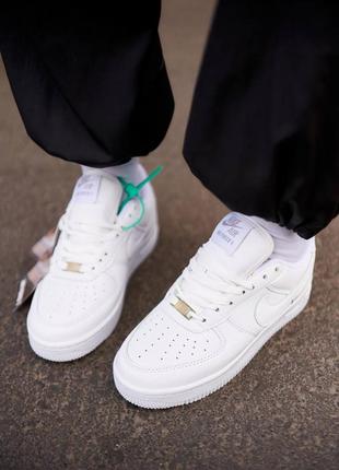 Унісекс nike air force 1 classic white premium4 фото