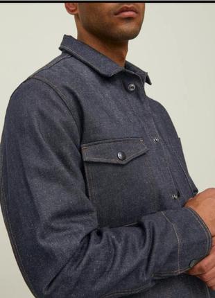 Брендовий джинсовий піджак куртка jack&amp;jones турція етикетка1 фото