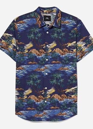 Брендова гавайська сорочка c&a germany бавовна етикетка