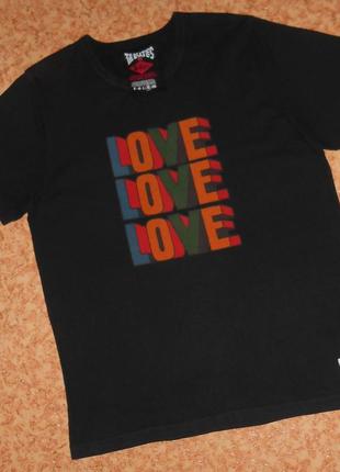 Футболка the beatles/love love love/lee cooper/рок мерч