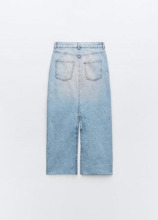 Джинсова юбка zara2 фото