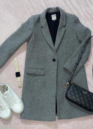 Пальто серый + удобный подарок1 фото