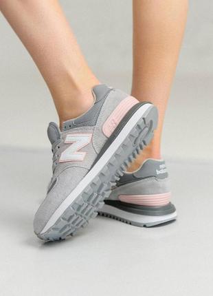 Жіночі кросівки new balance classic prm gray pink2 фото