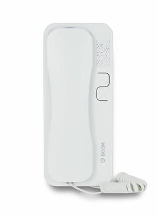 Аудіотрубка універсальна ukp-12 white для багатоквартирних домофонних систем vizit, cyfral, metakom, eltis,