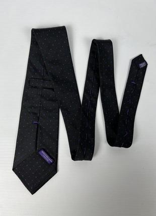 Чоловіча краватка галстук в горошок від patrick hellmann4 фото