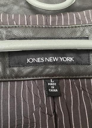 Кожаная куртка пиджак jones new york2 фото