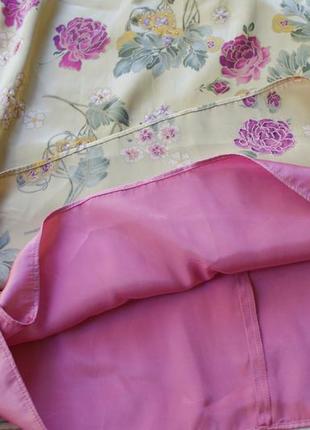 Брендова сукня міді на тонких бретелях квітковий принт атласна від next3 фото