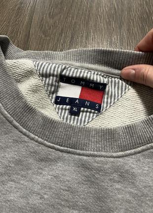 Свитшот свитер кофта серая Tommy hilfiger8 фото