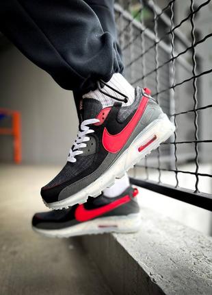 Мужские кроссовки nike air max terrascape 90 "black/red"