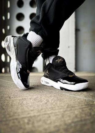 Мужские кроссовки nike air jordan max aura 4 "black white"4 фото