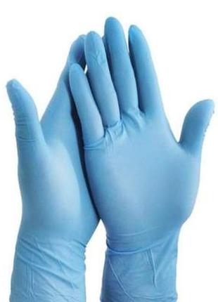 Одноразові рукавички нітрилові1 фото