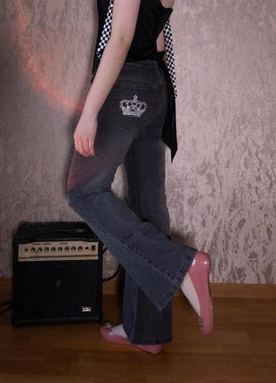 Винтажные женские джинсы клеш виктория бэкхэм x rock &amp; republic