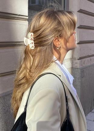 Краб для волосся із вишнями5 фото