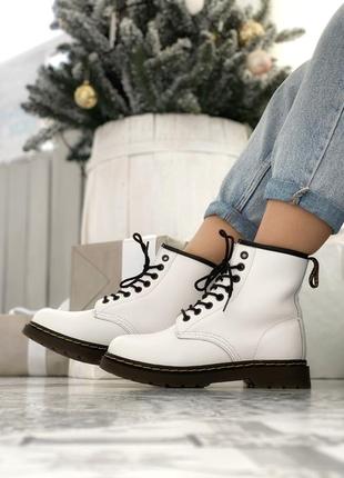 Шикарные женские❄️ зимние ботинки топ качество dr. martens 🎁