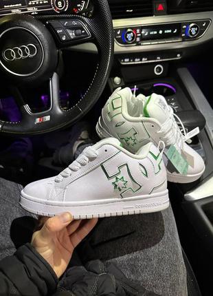 Кросівки dc sneakers white/green