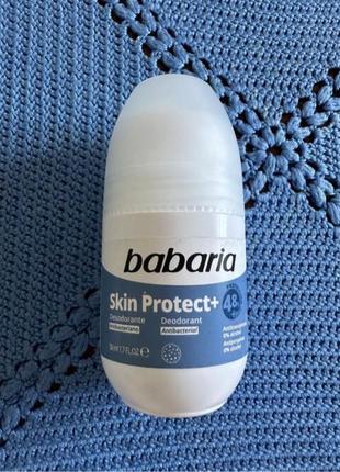 Babaria deodorant skin protect+ дезодорант кульковий з антибактер