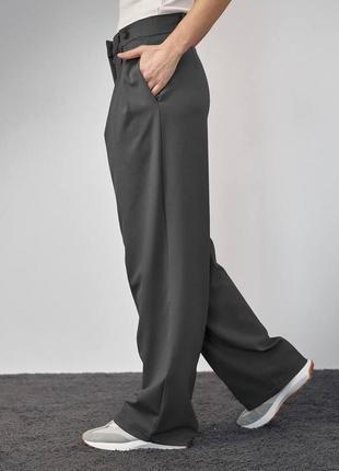 Жіночі брюки палаццо з цікавим кроєм , класичні брюки ( 42-44, 46-48, 50-52, 54-56) , мод 2816 фото
