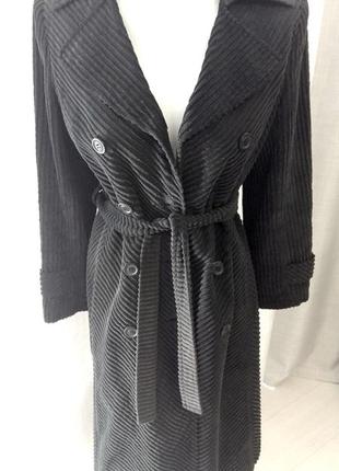 Тренч плащ пальто вельвет