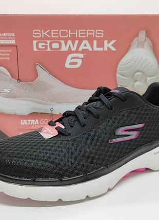 Дышащие кроссовки skechers go walk 6 оригинал3 фото