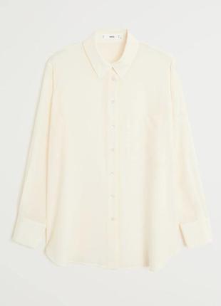 Шовкова блуза сорочка mango5 фото