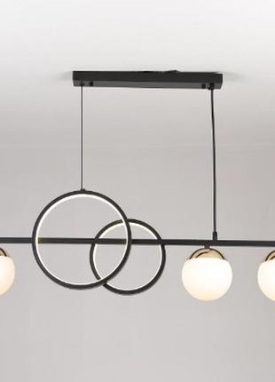 Люстра светодиодная sirius sydney gld-23753-3+2 bk+gd