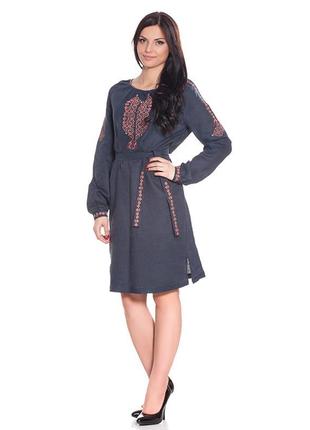 Жіноче плаття з вишивкою вишиванка льон2 фото
