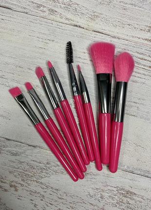 Неонові пензлики для макіяжу на 8 шт