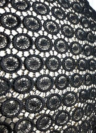 Шикарна мережива блуза, жіноча чорна блузка, літній кардиган мереживо6 фото