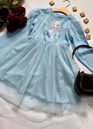 Нежное воздушное платье с принцессой эльзой 😍1 фото