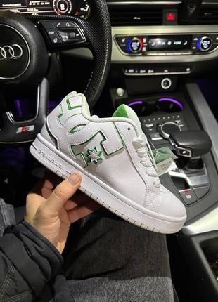 Кросівки dc sneakers white/green